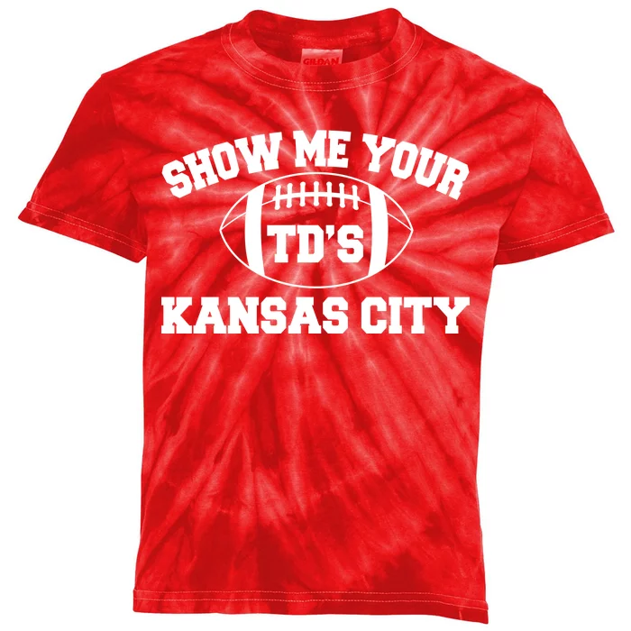 Show Me Your TD'S Kansas City Football Kids Tie-Dye T-Shirt