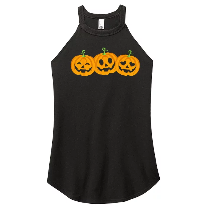 Spooky Halloween Pumpkin Decorations Women’s Perfect Tri Rocker Tank