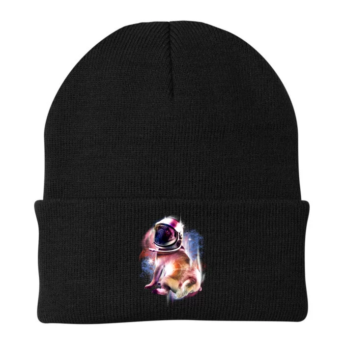 Space Hunger Pug Knit Cap Winter Beanie