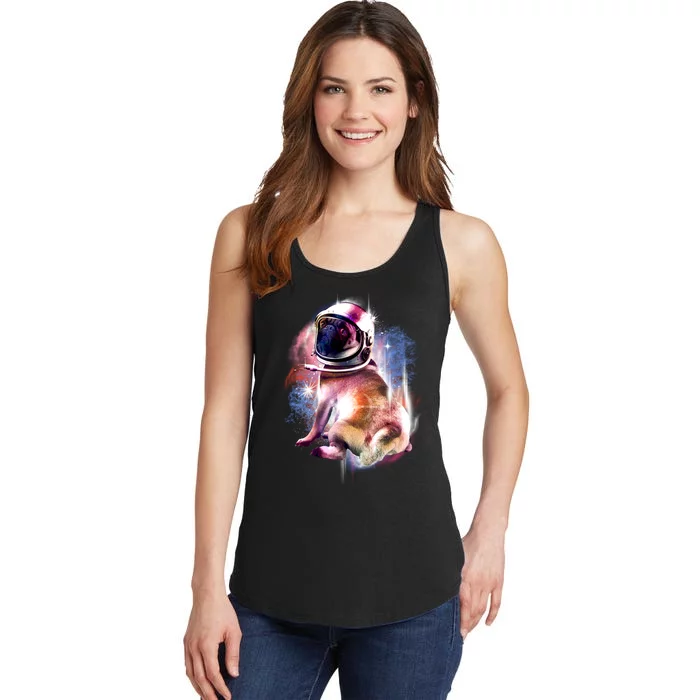 Space Hunger Pug Ladies Essential Tank