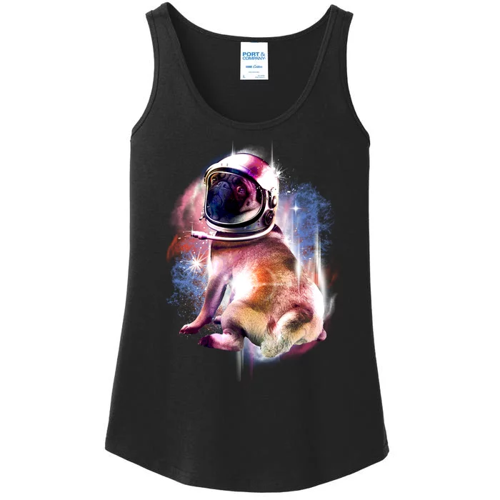 Space Hunger Pug Ladies Essential Tank