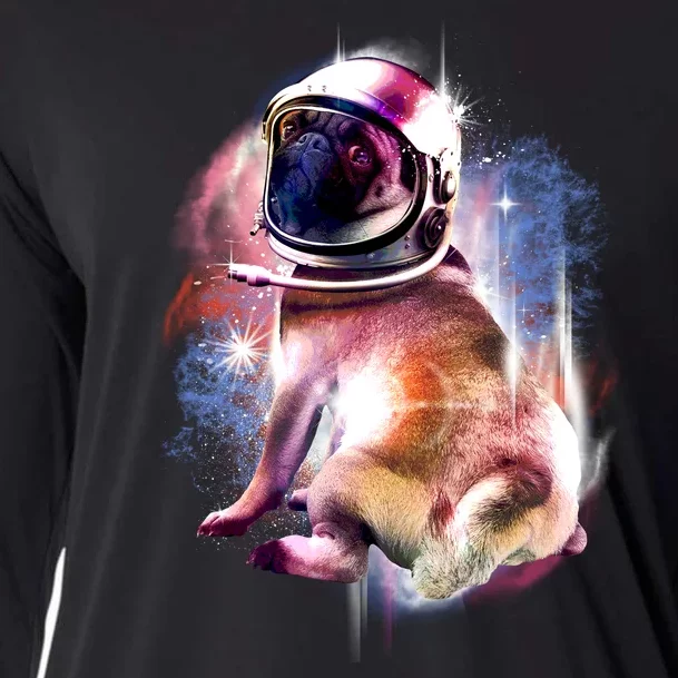 Space Hunger Pug Cooling Performance Long Sleeve Crew