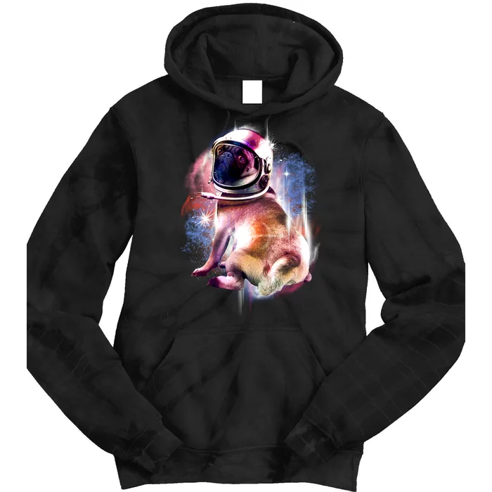 Space Hunger Pug Tie Dye Hoodie