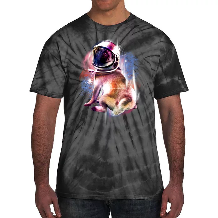 Space Hunger Pug Tie-Dye T-Shirt