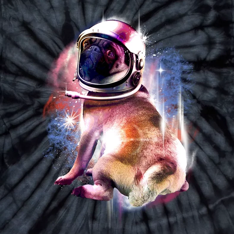 Space Hunger Pug Tie-Dye T-Shirt