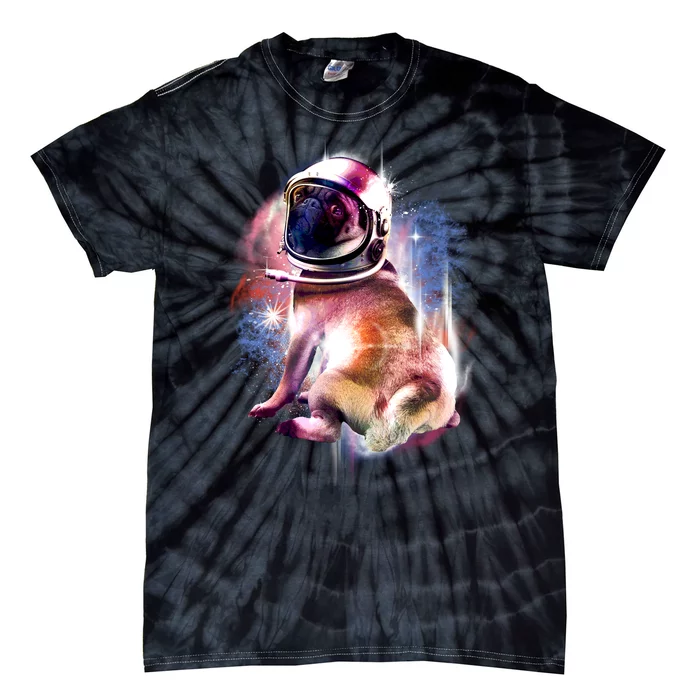 Space Hunger Pug Tie-Dye T-Shirt