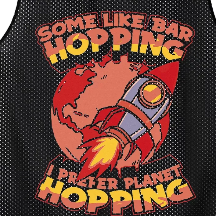 Space Hopping Planets Orbit Solar System Space Colonization Mesh Reversible Basketball Jersey Tank