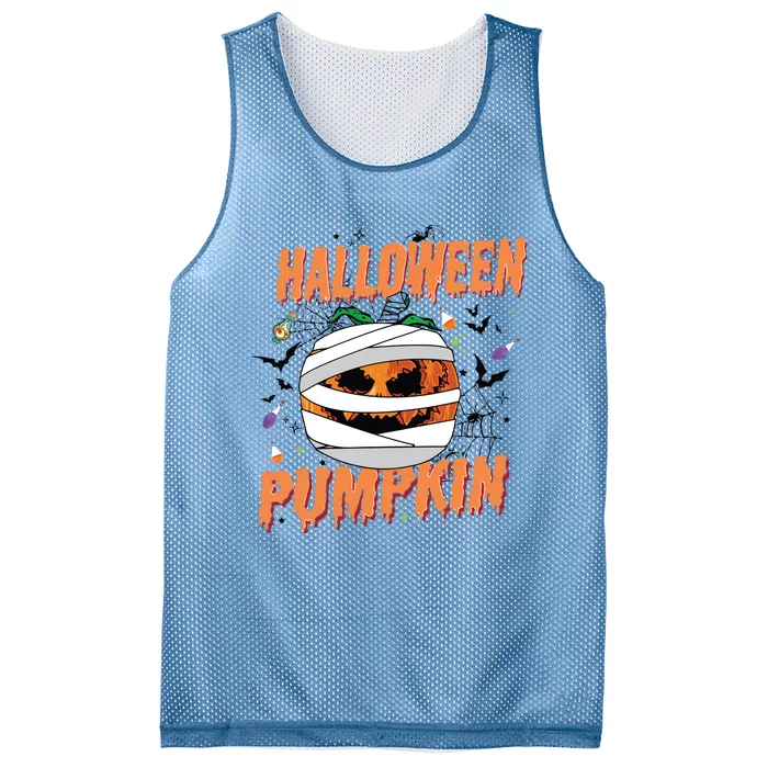 Scary Halloween Pumpkin Vintage Stay Spooky Mesh Reversible Basketball Jersey Tank