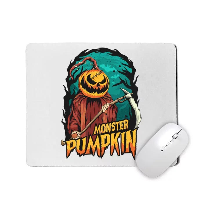 Spooky Halloween Pumpkin Graphic Mousepad