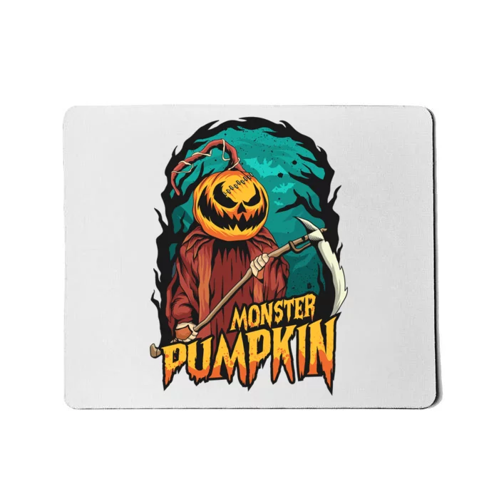 Spooky Halloween Pumpkin Graphic Mousepad