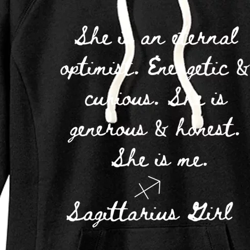 Sagittarius Horoscope Personality Traits Gift Women's Fleece Hoodie