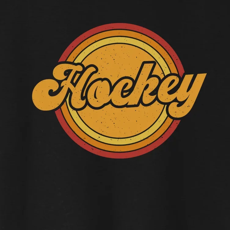 Sports Hockey Player Funny Women's Crop Top Tee