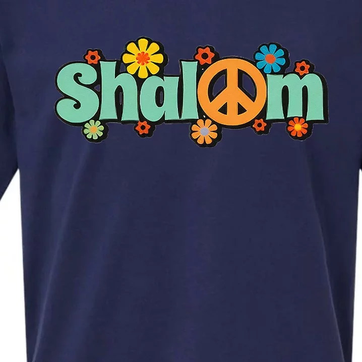 Shalom Hebrew Peace & Harmony Rosh Hashanah Jewish New Year Sueded Cloud Jersey T-Shirt