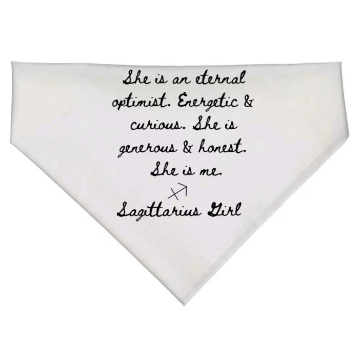 Sagittarius Horoscope Personality Traits Gift USA-Made Doggie Bandana