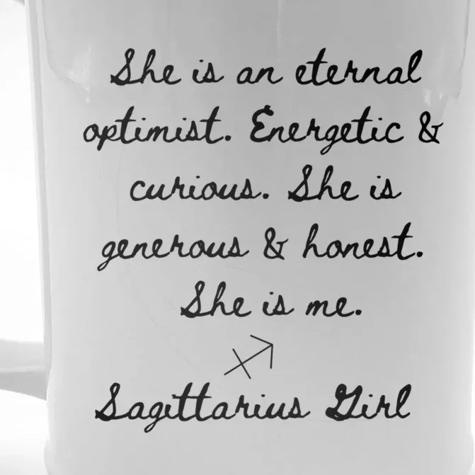 Sagittarius Horoscope Personality Traits Gift Front & Back Beer Stein