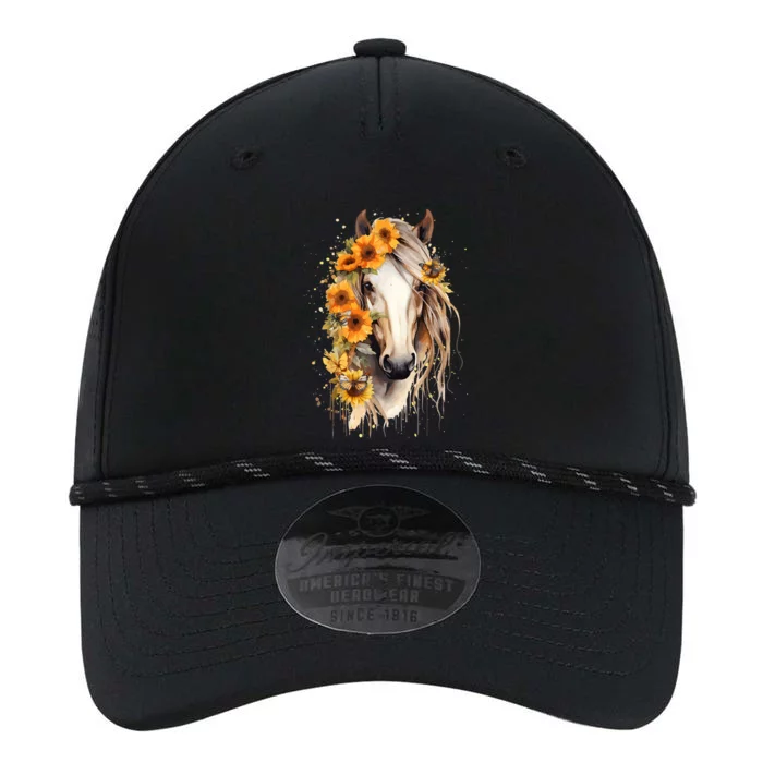 Sunflower Horse Portrait Cowgirl Equestrian Horseback Riding Performance The Dyno Cap