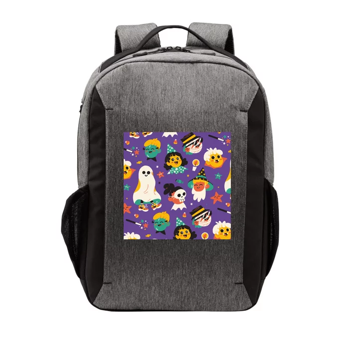 Spooky Halloween Pattern Cartoon Vector Backpack