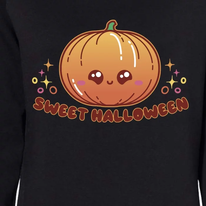 Sweet Halloween Pumpkin Womens California Wash Sweatshirt