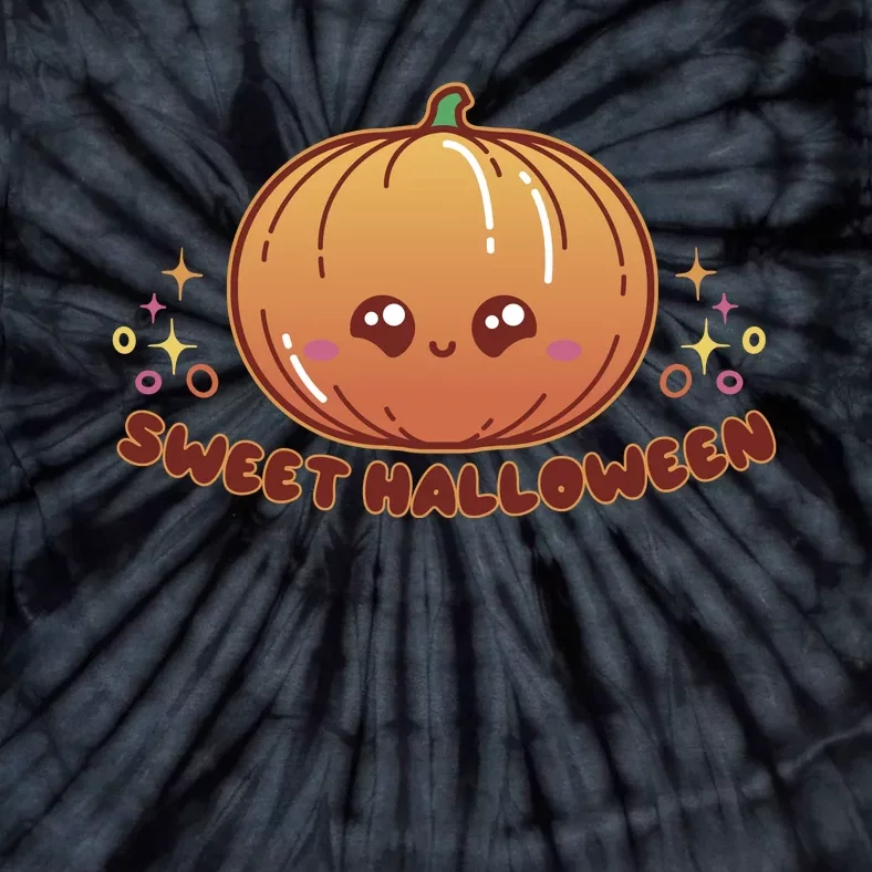 Sweet Halloween Pumpkin Tie-Dye T-Shirt