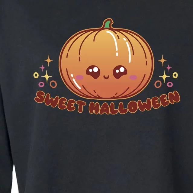 Sweet Halloween Pumpkin Cropped Pullover Crew