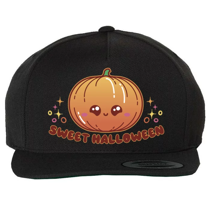 Sweet Halloween Pumpkin Wool Snapback Cap