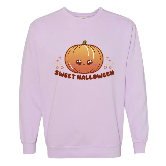 Sweet Halloween Pumpkin Garment-Dyed Sweatshirt