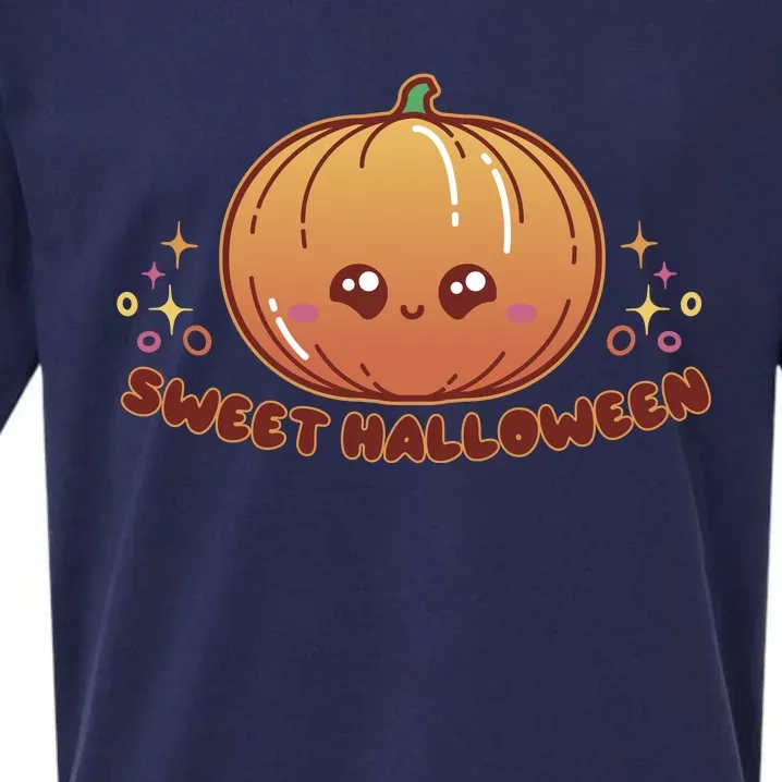 Sweet Halloween Pumpkin Sueded Cloud Jersey T-Shirt