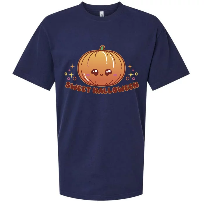 Sweet Halloween Pumpkin Sueded Cloud Jersey T-Shirt