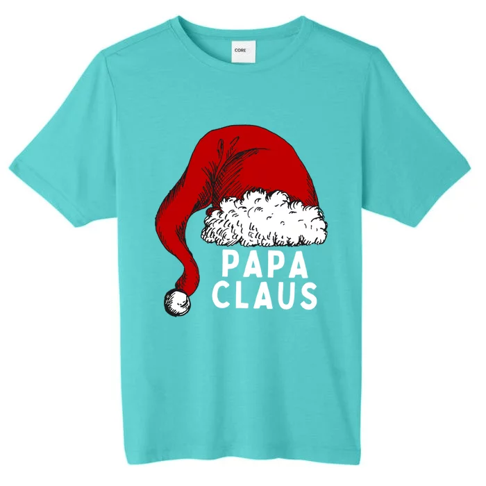 Santa Hat Papa Claus Matching Family Christmas Gift ChromaSoft Performance T-Shirt