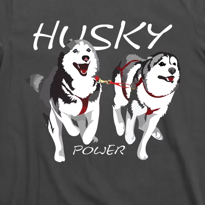 Siberian Husky Power Awesome Cute Husky T-Shirt