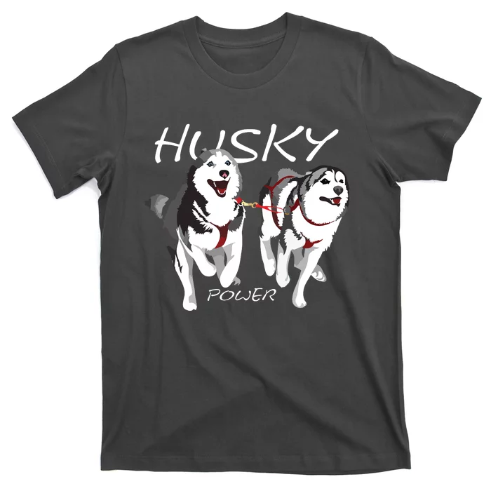 Siberian Husky Power Awesome Cute Husky T-Shirt