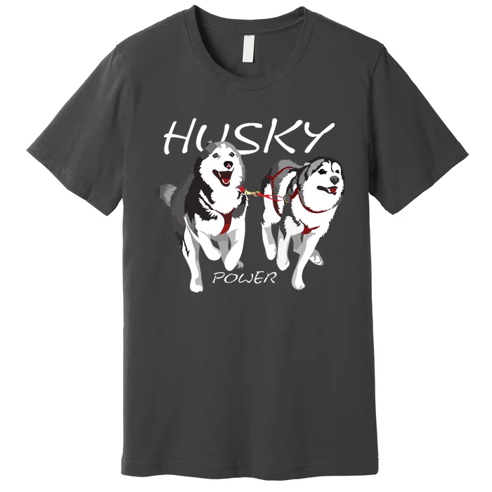 Siberian Husky Power Awesome Cute Husky Premium T-Shirt