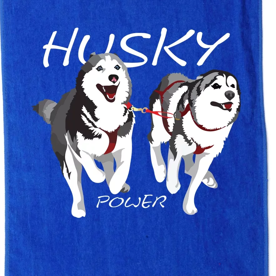 Siberian Husky Power Awesome Cute Husky Platinum Collection Golf Towel