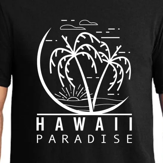 Surfing Hawaii Paradise Palm Beach For Surf Lovers Gift Pajama Set