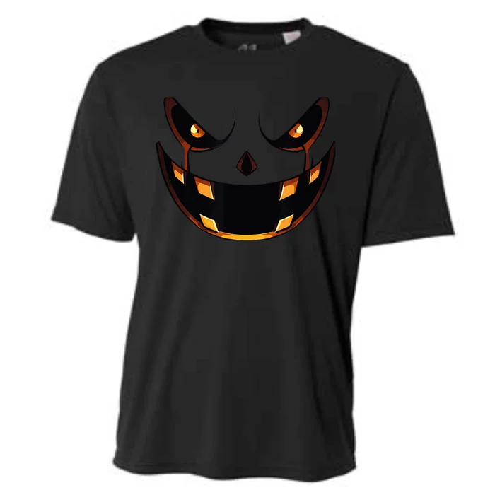 Scary Halloween Pumpkin - Perfect Costume Accessory for Hall Cooling Performance Crew T-Shirt