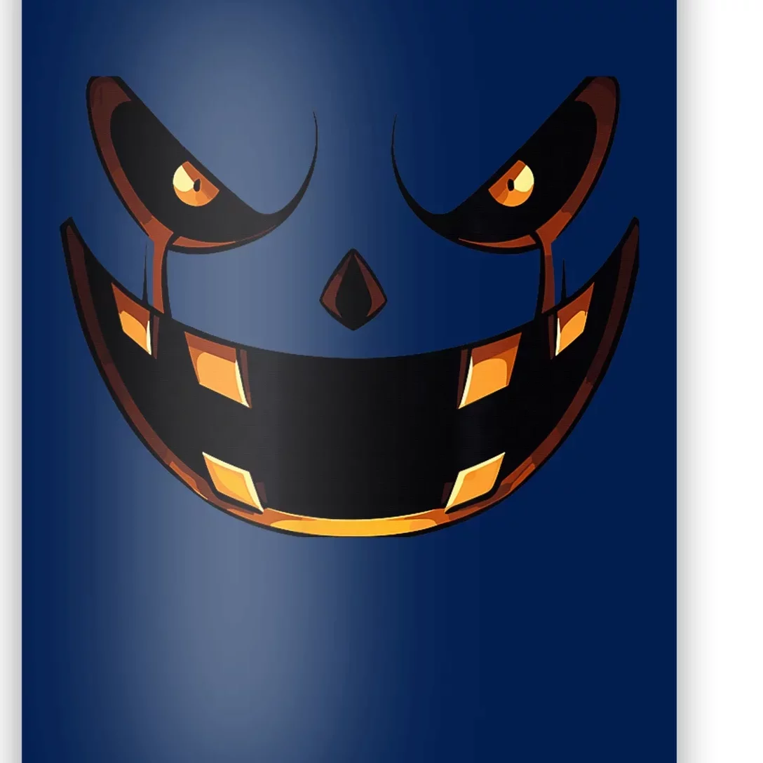 Scary Halloween Pumpkin - Perfect Costume Accessory for Hall Poster