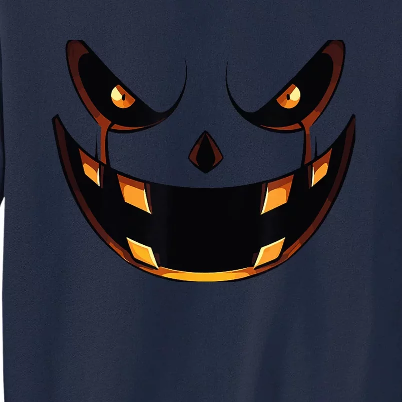 Scary Halloween Pumpkin - Perfect Costume Accessory for Hall Tall Sweatshirt