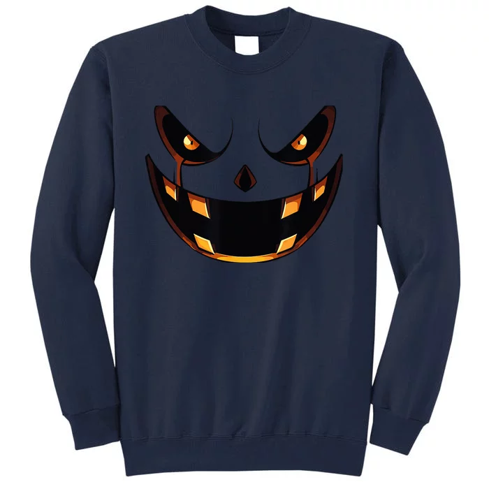 Scary Halloween Pumpkin - Perfect Costume Accessory for Hall Tall Sweatshirt