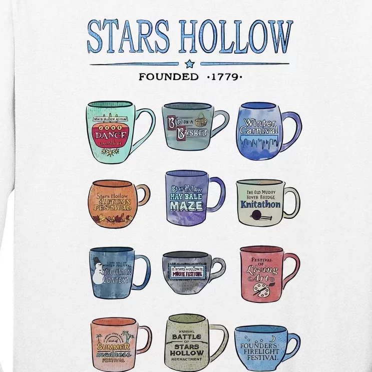 Stars Hollow Pounded 1779 Luke’s Diner Coffee Mug Lover Trending Tall Long Sleeve T-Shirt