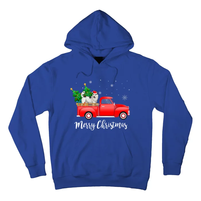 Siberian Husky Red Truck Christmas Tree Xmas Dog Lover Gift Hoodie