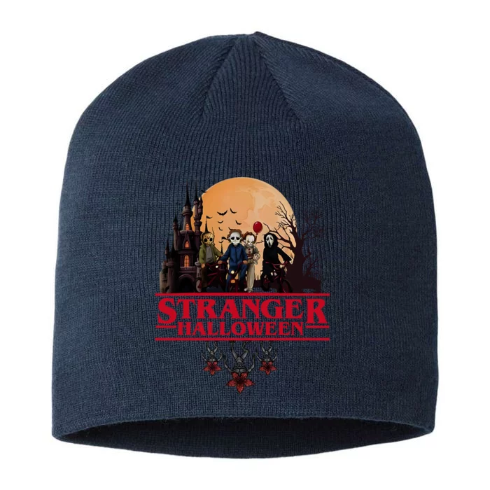 Stranger Halloween Retro 90s Horror Movie Upsidedown 8 1/2in Sustainable Knit Beanie