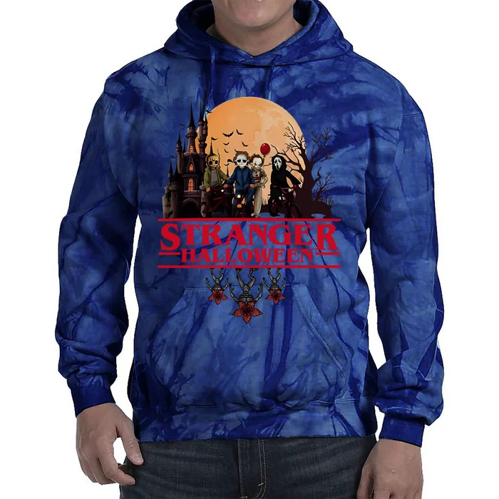 Stranger Halloween Retro 90s Horror Movie Upsidedown Tie Dye Hoodie