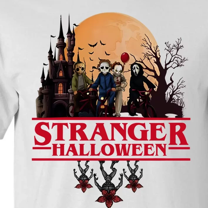 Stranger Halloween Retro 90s Horror Movie Upsidedown Tall T-Shirt