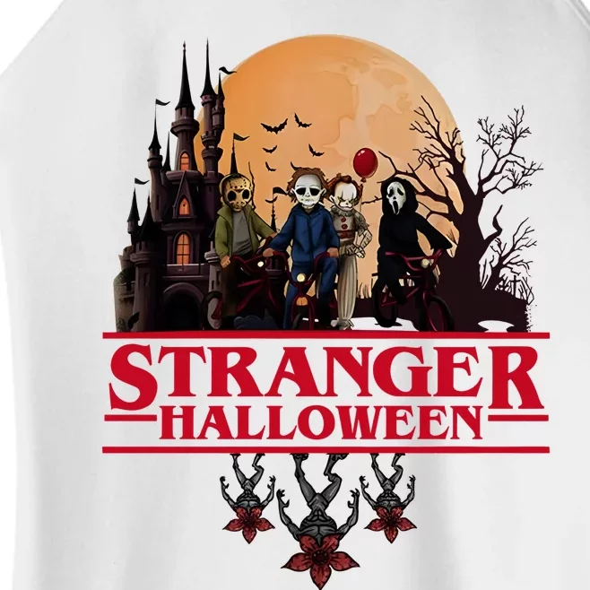 Stranger Halloween Retro 90s Horror Movie Upsidedown Women’s Perfect Tri Rocker Tank