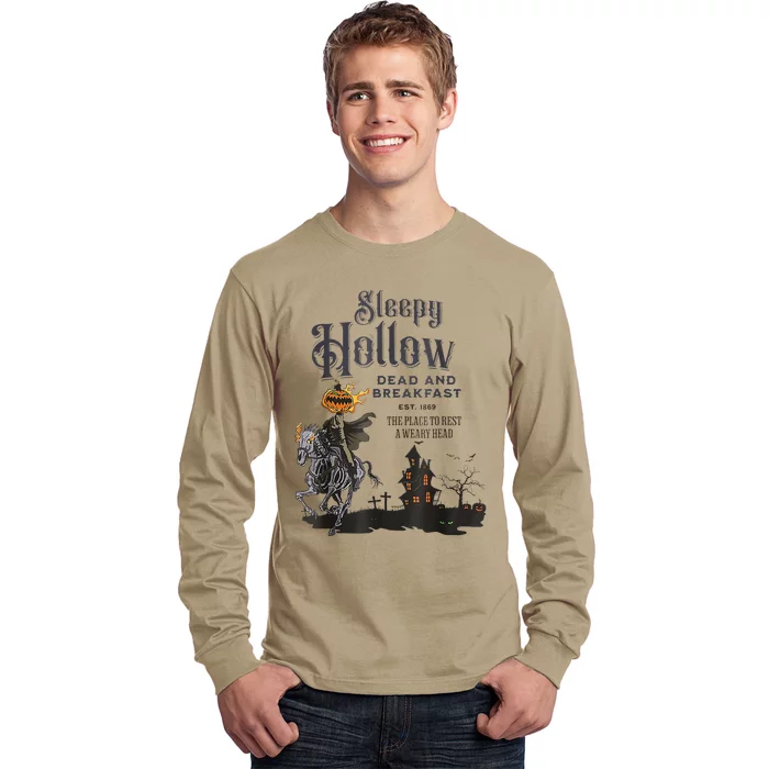 Sleepy Hollow Retro Vintage Headless Horseman Halloween Long Sleeve Shirt