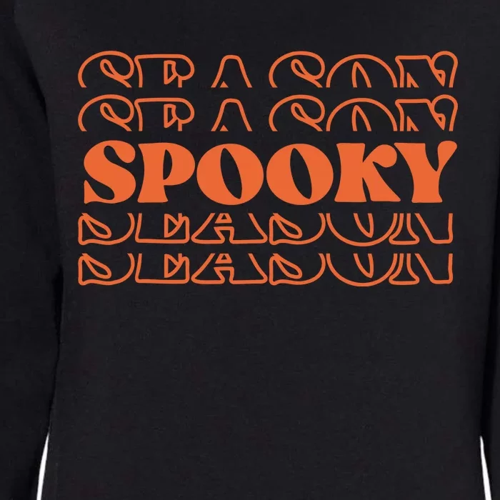 Spooky Halloween Retro Womens California Wash Sweatshirt