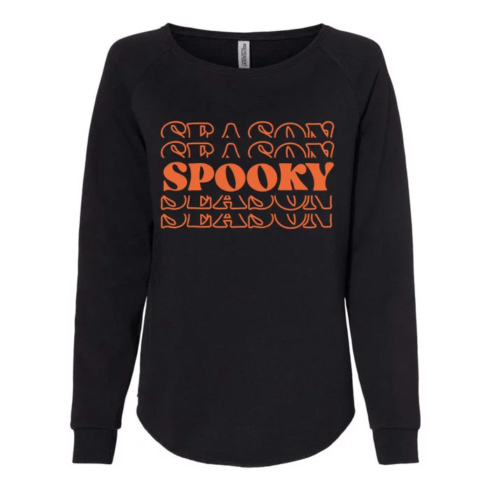 Spooky Halloween Retro Womens California Wash Sweatshirt