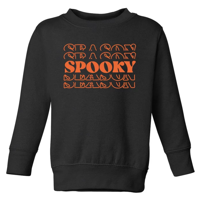 Spooky Halloween Retro Toddler Sweatshirt