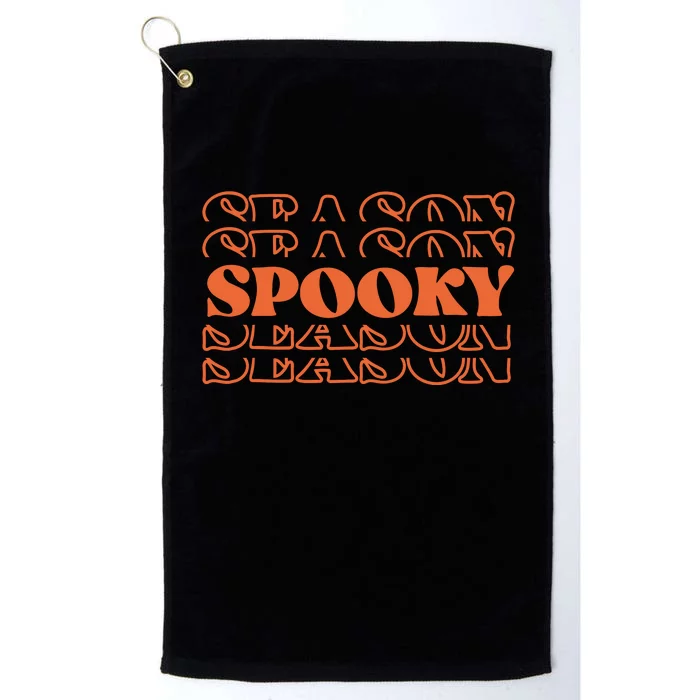 Spooky Halloween Retro Platinum Collection Golf Towel