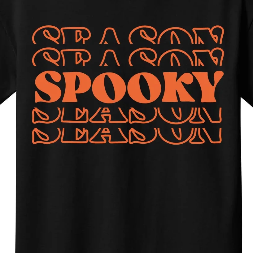 Spooky Halloween Retro Kids T-Shirt